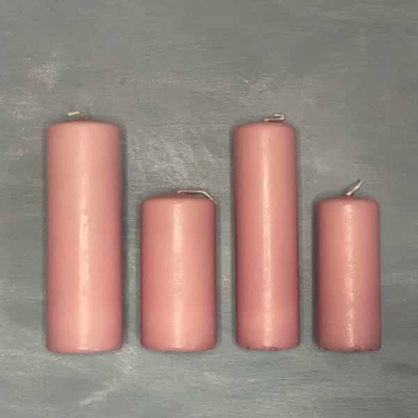Stearinlys Rosa